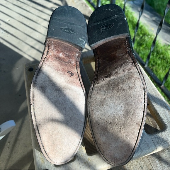 Allen Edmonds Strand Black Leather Cap Toe Brogue 6115 Men's Size 9D - Picture 9 of 12